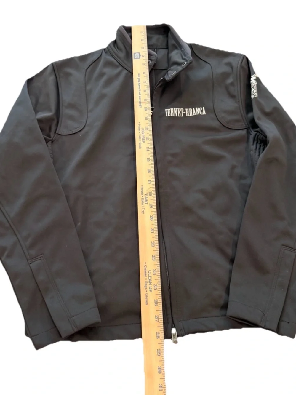 OGIO Fernet-Branca Black Soft Shell Full Zip Jacket Embroidered Logo Size S
